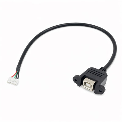 Panel Type USB-B Male - MX 1.25 5-Pin Female Motherboard Cable - 1