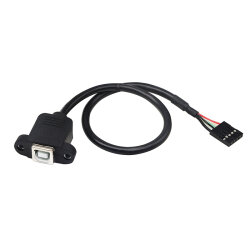 Panel Type USB-B Male to Dupont 5-Pin Female Motherboard Cable