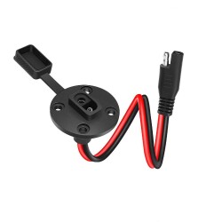Panel Type Waterproof SAE Connector - Solar Generator Battery Charger Compatible