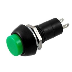 PBS-11A 12mm Anahtarlı Push Buton - Yeşil