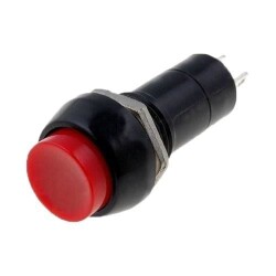 PBS-11A 12mm Keyed Push Button - Red