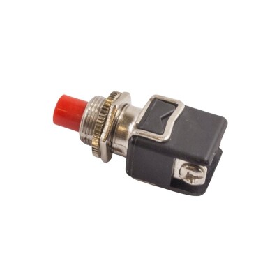 PBS-13B 12mm Yaylı Push Buton - Kırmızı - 2