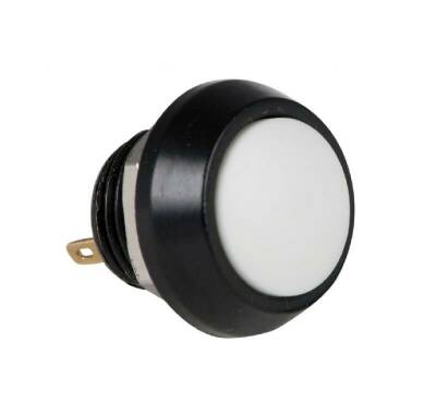 PBS-33B 12mm Push Buton - Beyaz - 1