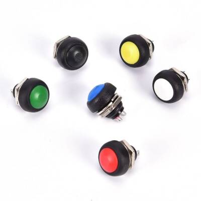 PBS-33B 12mm Push Buton - Beyaz - 2