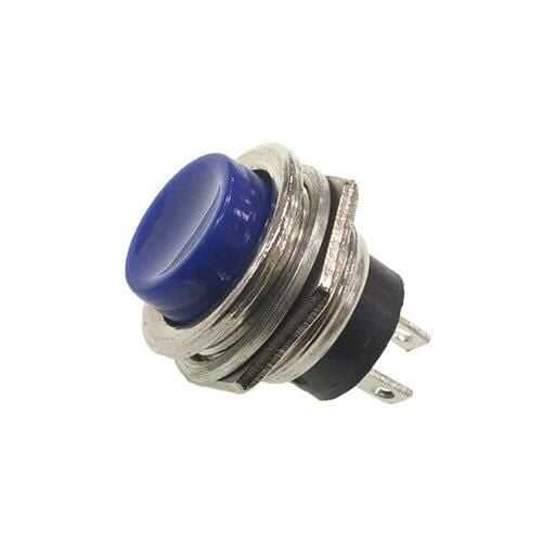 PBS26 16mm Push Buton - Mavi