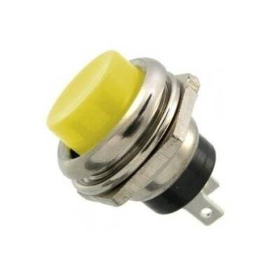 PBS26 16mm Push Button - Yellow - 1