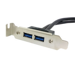 PCI Arka Panel Kısa Braket - Çift USB Uyumlu - 3