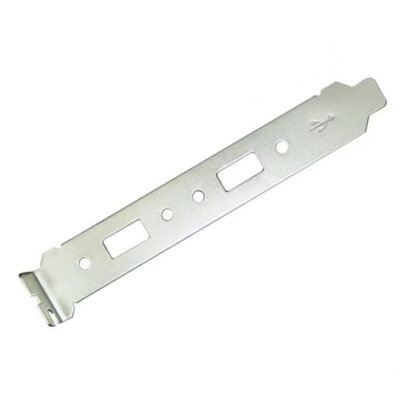 PCI Rear Panel Bracket - Compatible with 2X Single USB Ports - 1