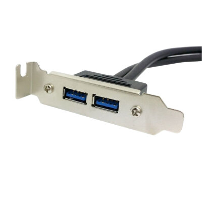 PCI Rear Panel Short Bracket - Dual USB Compatible - 3