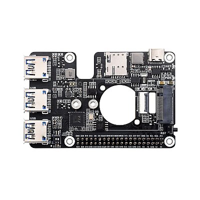PCIe to M.2 4G/5G and USB 3.2 Raspberry Pi HAT - 3
