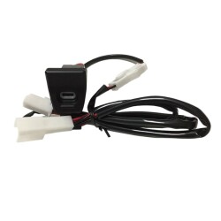 PD Type-C Blue Car Charger Socket