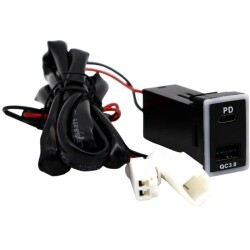 PD Type-C + QC3.0 Car Charger Socket