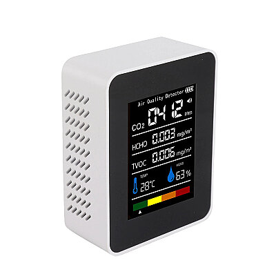 ZN-MT05 5in1 Semiconductor CO2 HCHO TVOC Air Quality Monitor - 1