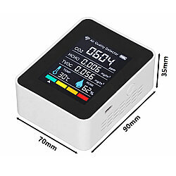 ZN-MT05 5in1 Semiconductor CO2 HCHO TVOC Air Quality Monitor - 3
