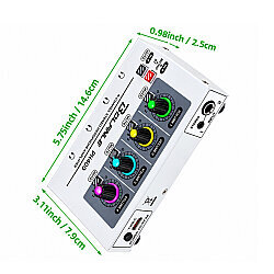 PH400 4-Channel Stereo/Mono Portable Headphone Amplifier - 4