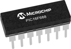 PIC16F688-I/P PDIP-14 20MHz Microcontroller