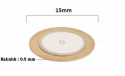 Piezo Disc Element - 15mm Diameter