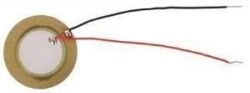 Piezo Disc - Wired - 15 mm Diameter