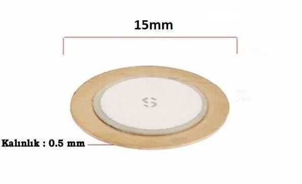 Piezo Disk Element - 15mm Çap