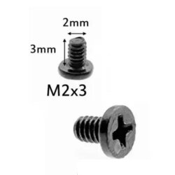 PM2 3mm Phillips Head Screws - 10 Pieces