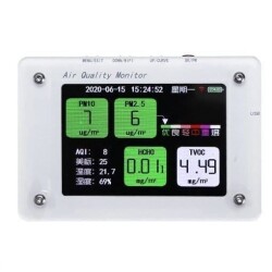 PM2.5 TVOC CO2 HCHO AQI Air Quality Monitor - B3