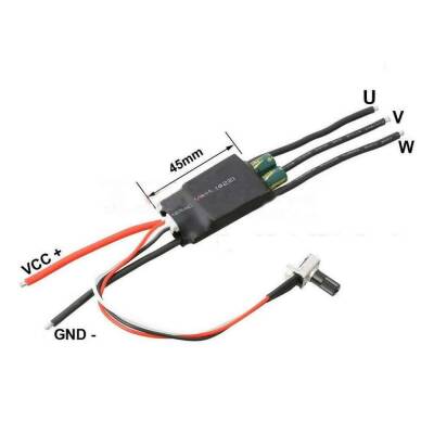Potansiyometreli ESC 20A Brushless Fırçasız Motor Hız Kontrol Sürücü - 2