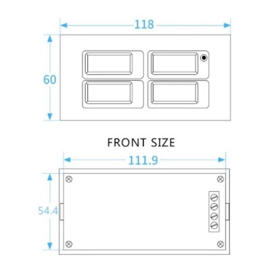 PZEM-004 100A AC Dijital Güç Monitörü + Bobin CT + USB - 3