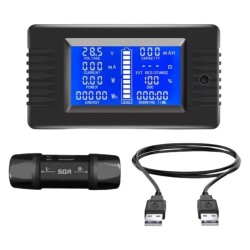 PZEM-015 8-120V 50A Voltmetre Ampermetre - Batarya Kapasite Yöneticisi