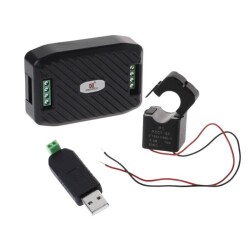 PZEM-016 AC 100A RS485 Modbus Güç Tüketim Ölçer + Ayrılabilir CT + USB