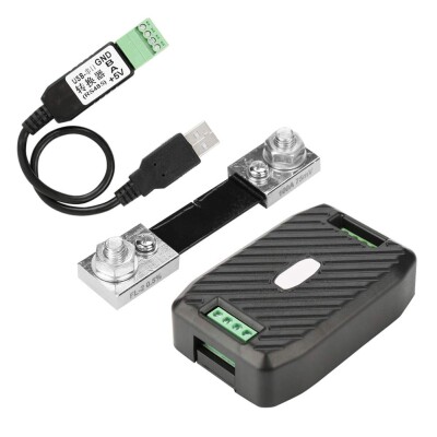 PZEM-017 0-300V 200A DC Güç İletişim Modülü + 200A Şönt + USB-RS485 - 1