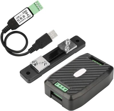 PZEM-017 0-300V 50A DC Güç İletişim Modülü + 50A Şönt + USB-RS485 - 1