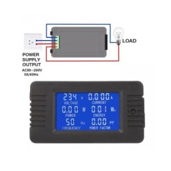 PZEM-020 10A AC Dijital Güç Monitörü - 3
