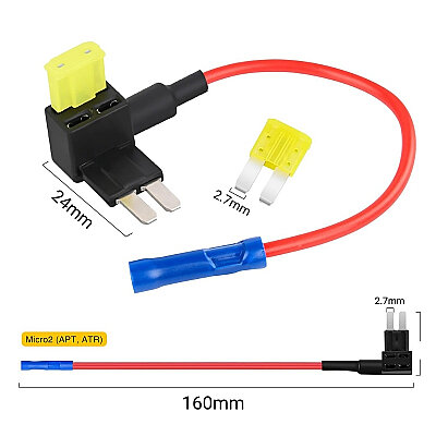 QSA-1 Micro 2 Bıçak Sigorta Çoklayıcı - 20A Sigortalı - 2