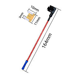 QSB-2 Low-Profile Mini Fuse Tap - 5A Fuse Included - 2