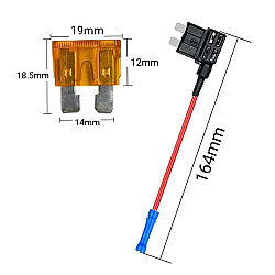 QSC-1 Standard Blade Fuse Tap - 5A Fuse Included - 2