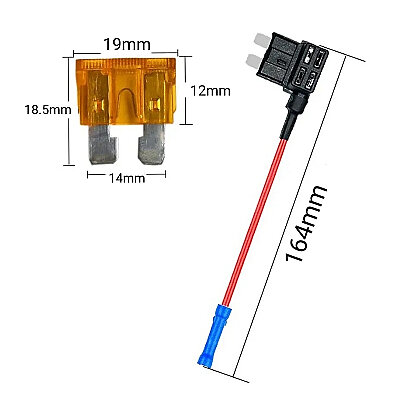 QSC-1 Standard Blade Fuse Tap - 5A Fuse Included - 2