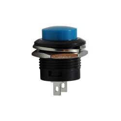 R13-507 16mm Spring Push Button - Blue