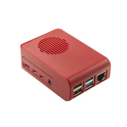 Raspberry Pi 4 Kırmızı Muhafaza Kutusu
