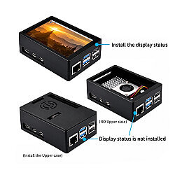 Raspberry Pi 5 3.5-inch 320x480 Display and Case - Active Cooler Included - 3