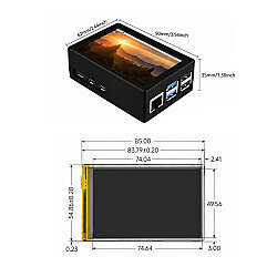 Raspberry Pi 5 3.5-inch 320x480 Display and Case - 4