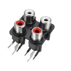RC14 3.5mm Dual Stereo RCA Jack Female - PCB Type