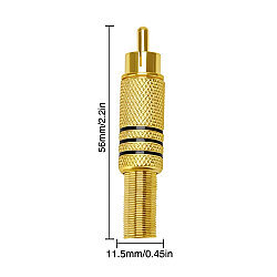 RCA Metal Erkek Konnektör - Siyah - 2