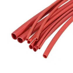 Red Heat Shrinkable Tubing 1.5mm - 1 Meter