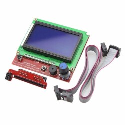 RepRap Ramps 1.4 Compatible 128x64 Graphic GLCD Display Kit - Full Graphic Smart