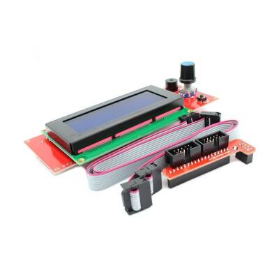RepRap Ramps 1.4 Uyumlu 4x20 LCD Ekran Kiti - Smart Controller - 3
