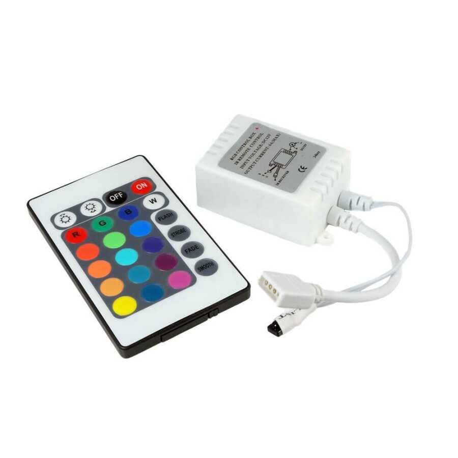 Rgb Şerit Led Kumandası 6A 24 Butonlu