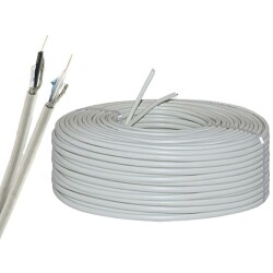 RGU4 Mini Twin Coaxial Kablo - 1 Metre