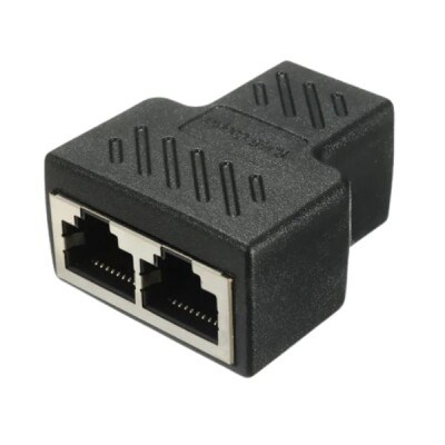 RJ45 1-to-2 Dişi Çoklayıcı Ethernet Konnektörü - 1