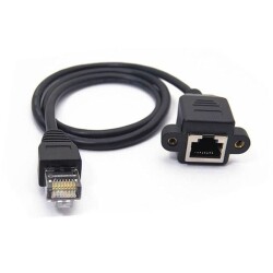 RJ45 1m Panel Type Ethernet Extension Cable