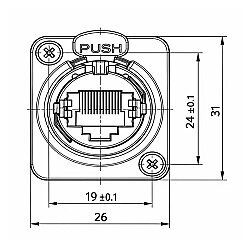 RJ45-24 Female-to-Female Coupler - 2